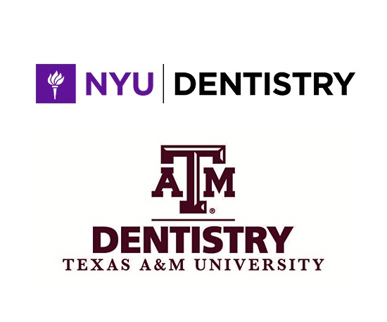 NYU Dentistry and Texas A&M School of Dentistry logos