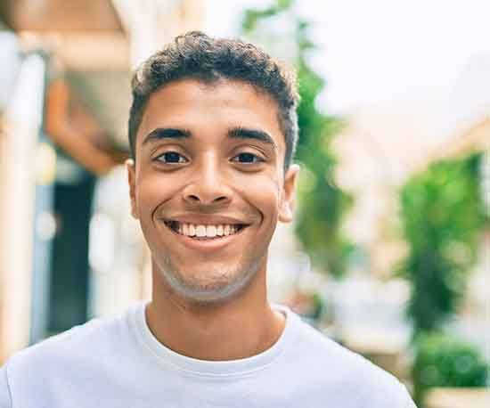 young man smiling 