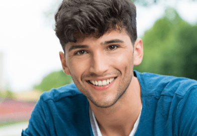 Young man sharing healthy smile